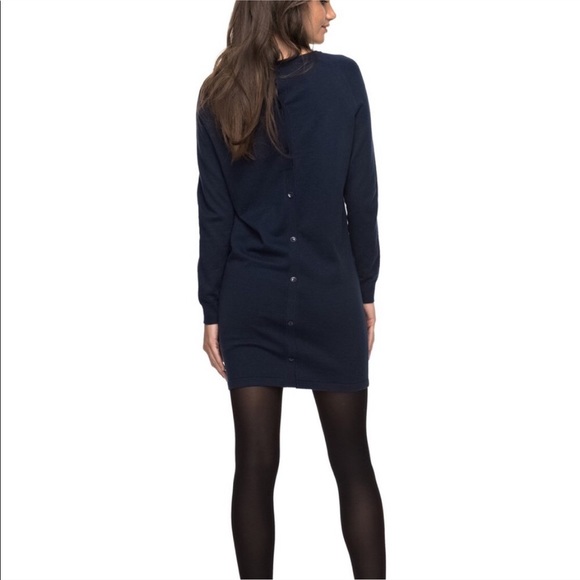 Roxy Dresses & Skirts - Roxy winter story navy midi dress with buttons